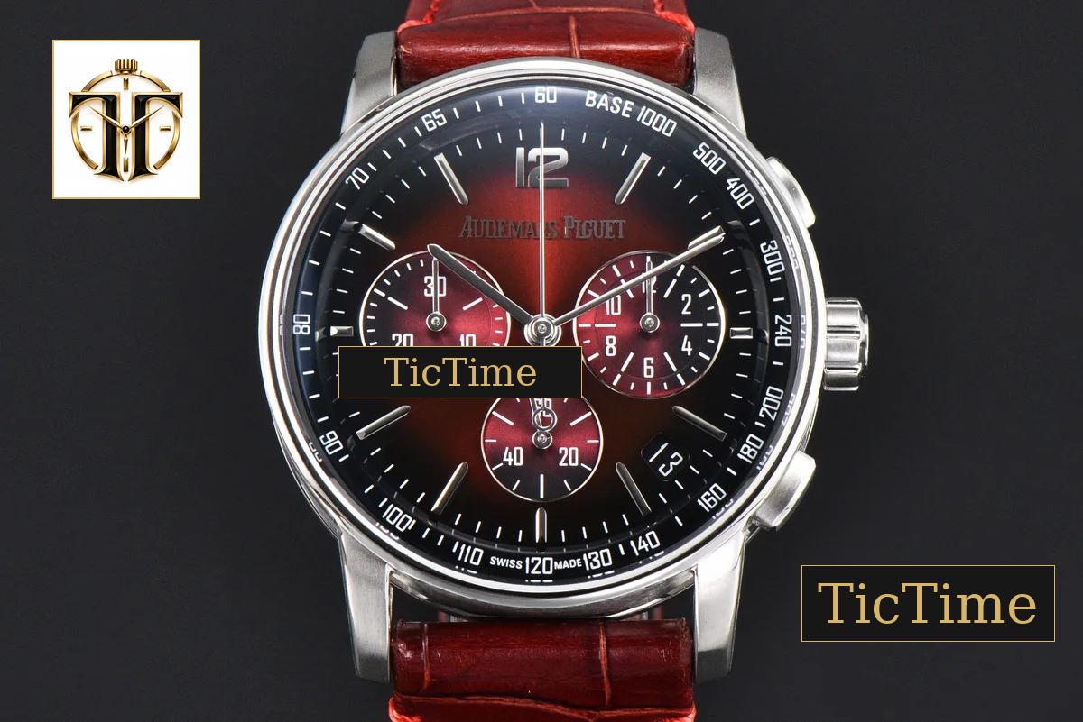 Code 11.59 Chrono 26393 41mm APSF SS Red/Black Dial Red Leather Strap SA4401 — foto 2