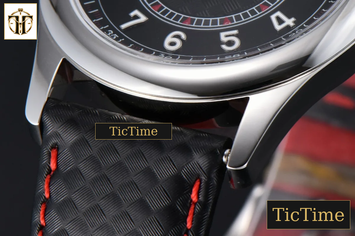 Calatrava 6007G 40mm ZF Black Dial Red Hand Nylon Strap 9015 — foto 10