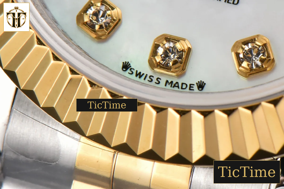 DateJust Ladies 28mm WF YG/SS MOP Dial Diamond Marker Jubilee Bracelet A2236 — foto 9