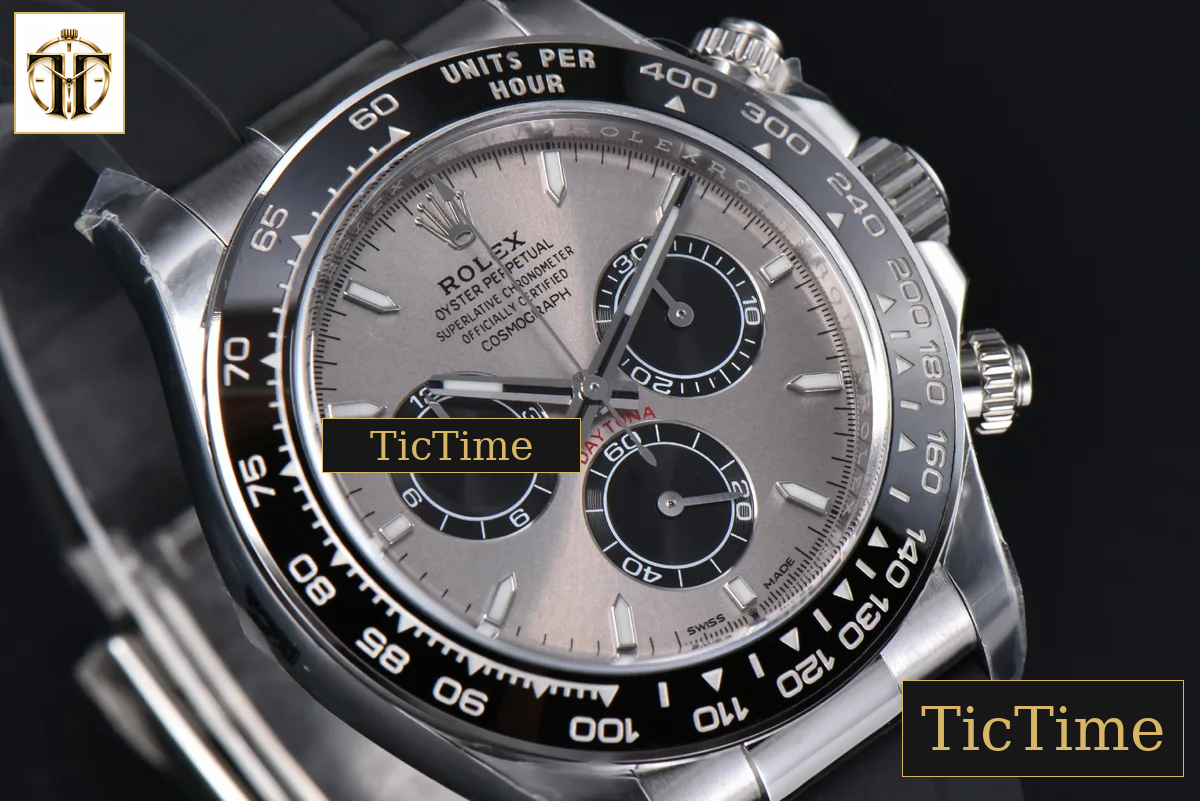 Daytona 904L 126519 40mm Clean Factory Gray Dial Black Bezel Oysterflex Strap DD4131 — foto 15