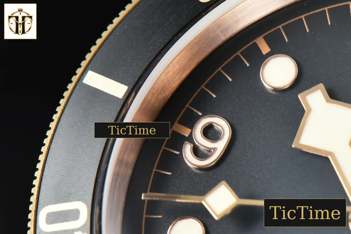 Heritage Black Bay 43mm XF Bronze Gray RG Black Dial Leather Strap V3 A5612 — foto 6