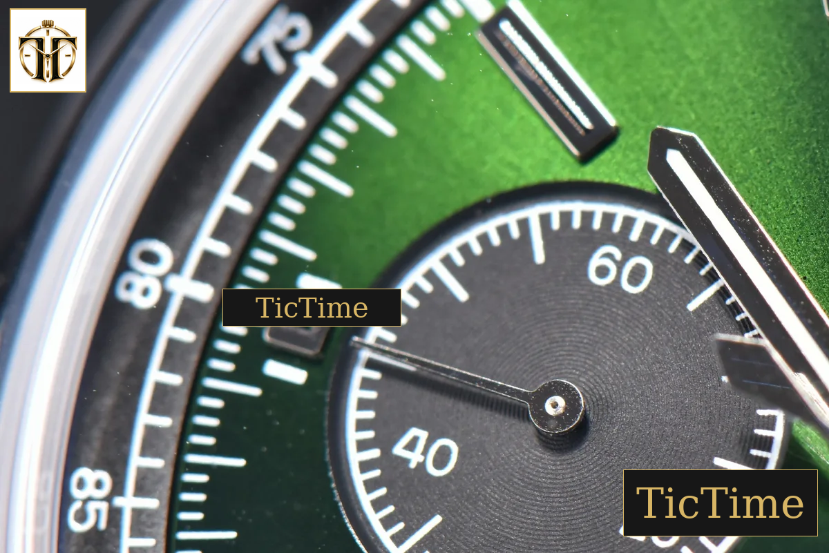 Premier B01 Chrono 42mm GF Green Dial Green Leather Strap A7750 — foto 9