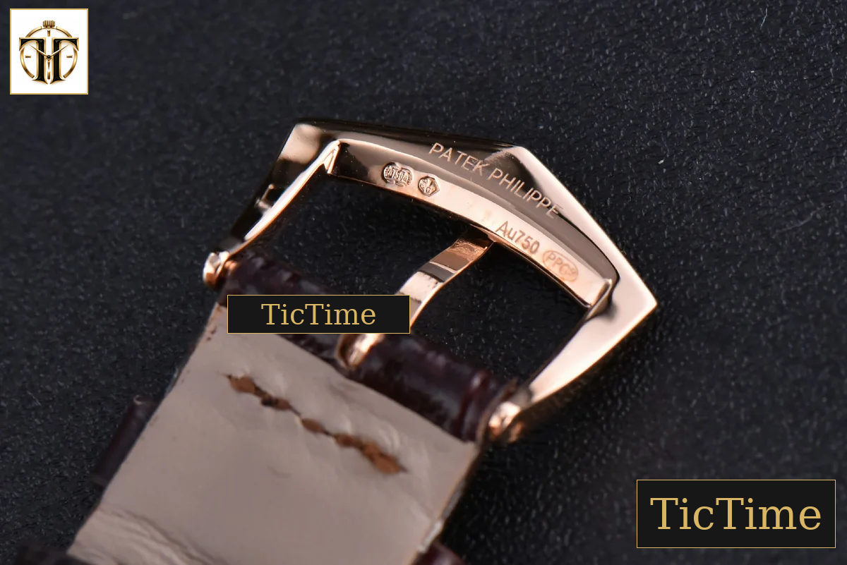 Calatrava 5296R 38mm ZF RG Ivory Dial Brown Leather Strap 9015 — foto 23