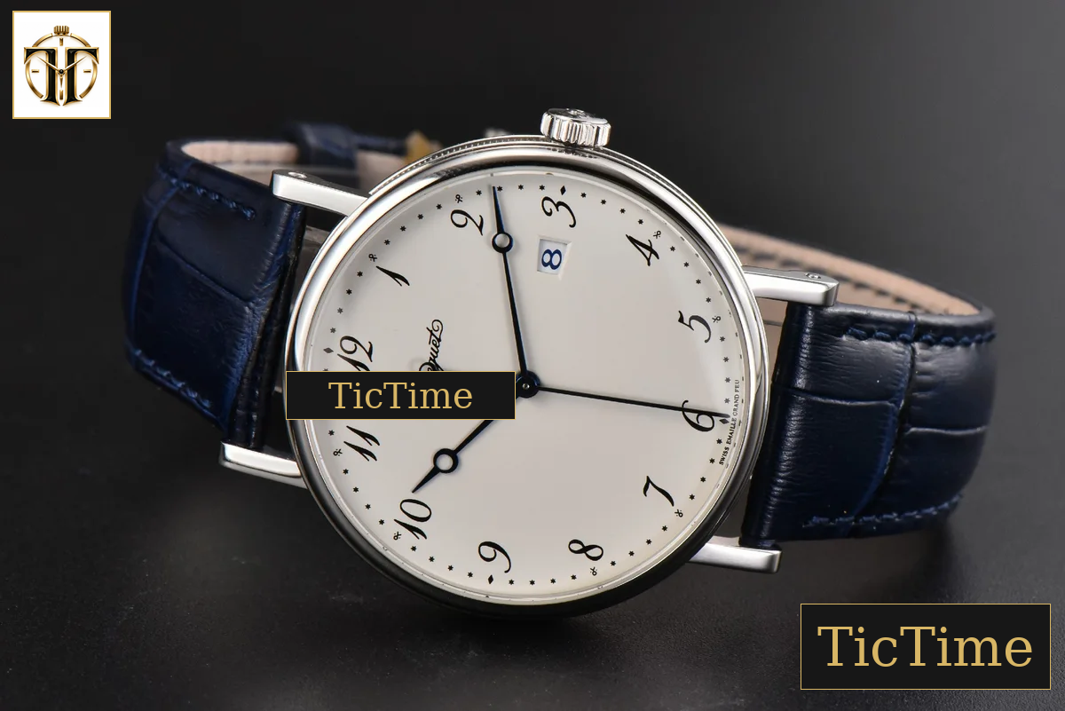 Classique 5177 38mm LTF White Dial Digital Marker Blue Leather Strap MY9015 — foto 12
