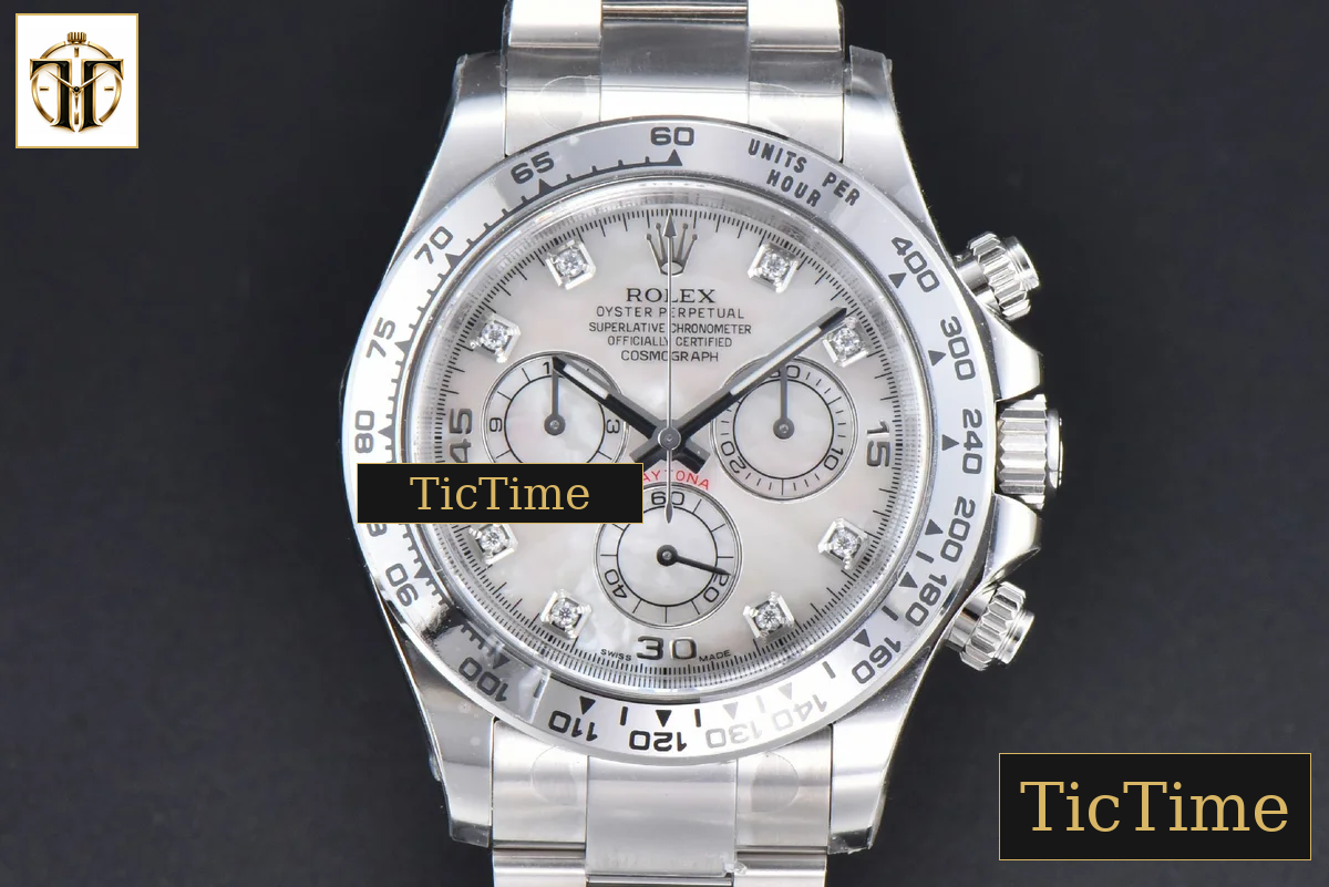 Daytona 116509 40mm Clean Factory SS MOP Dial Diamond Marker SS Bracelet A4130 — foto 2