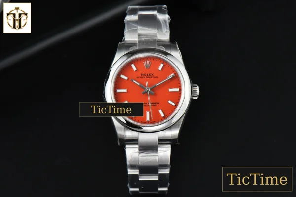 Foto frontal — Oyster Perpetual 277200 31mm EWF Red Dial SS Bracelet A3230