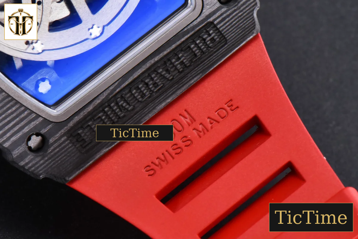 NTPT RM035-02 42mm ZF Skeleton Dial Red Rubber Strap NH05A — foto 18