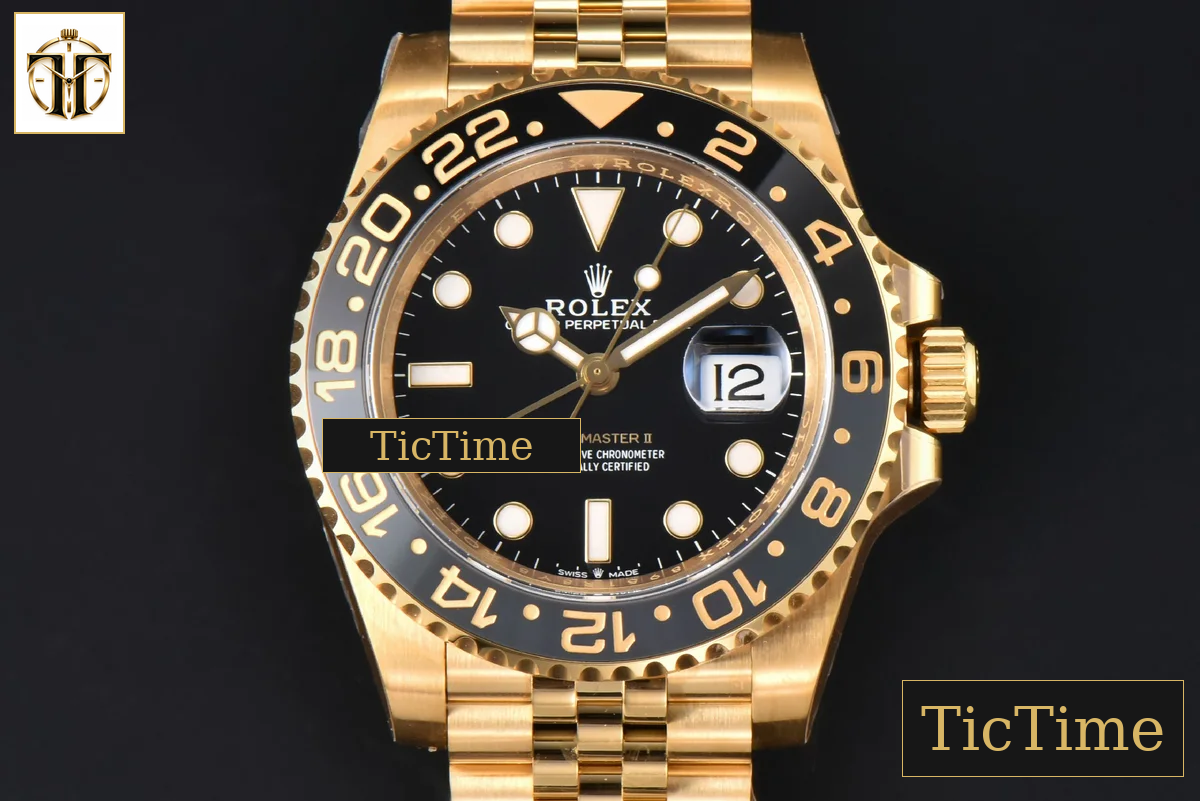 GMT Master II 126718 40mm Clean Factory YG Black/Gray Bezel Black Dial Jubilee Bracelet DD3285 — foto 2