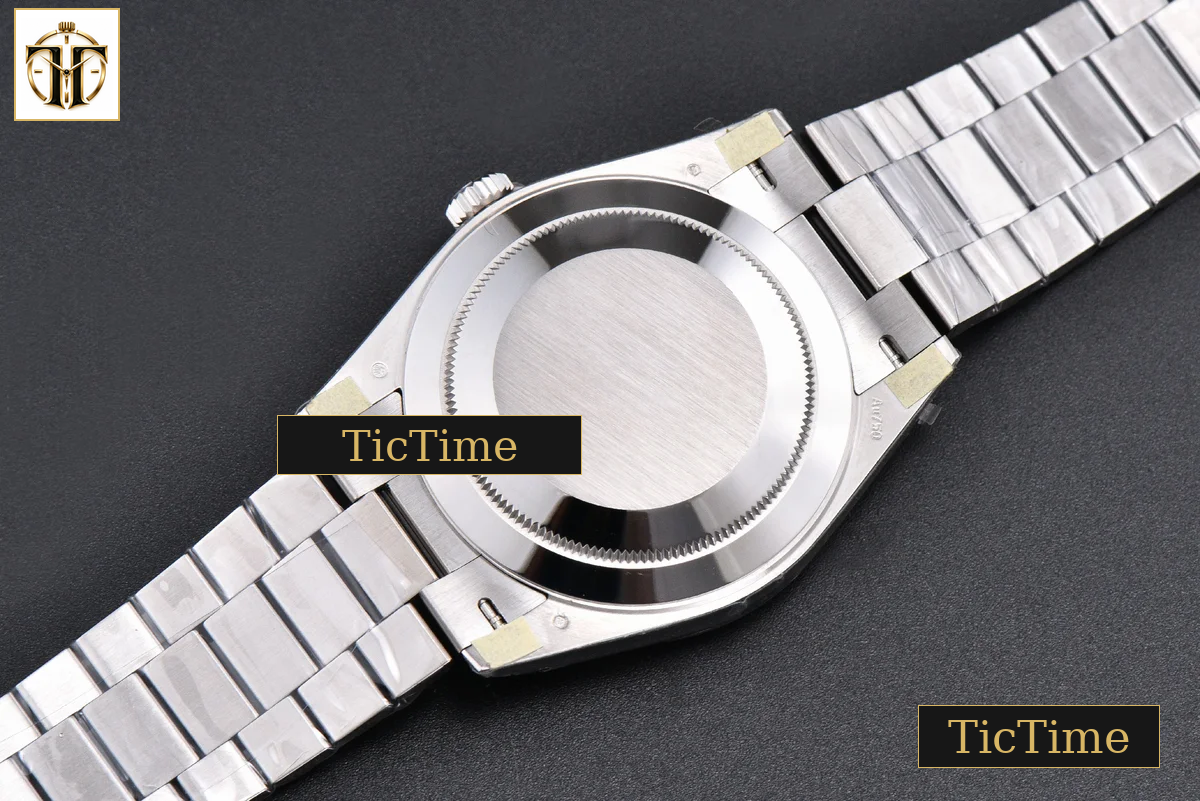 DayDate Weighted 40mm VSF White Dial Roman Marker President Bracelet DD3255 — foto 20