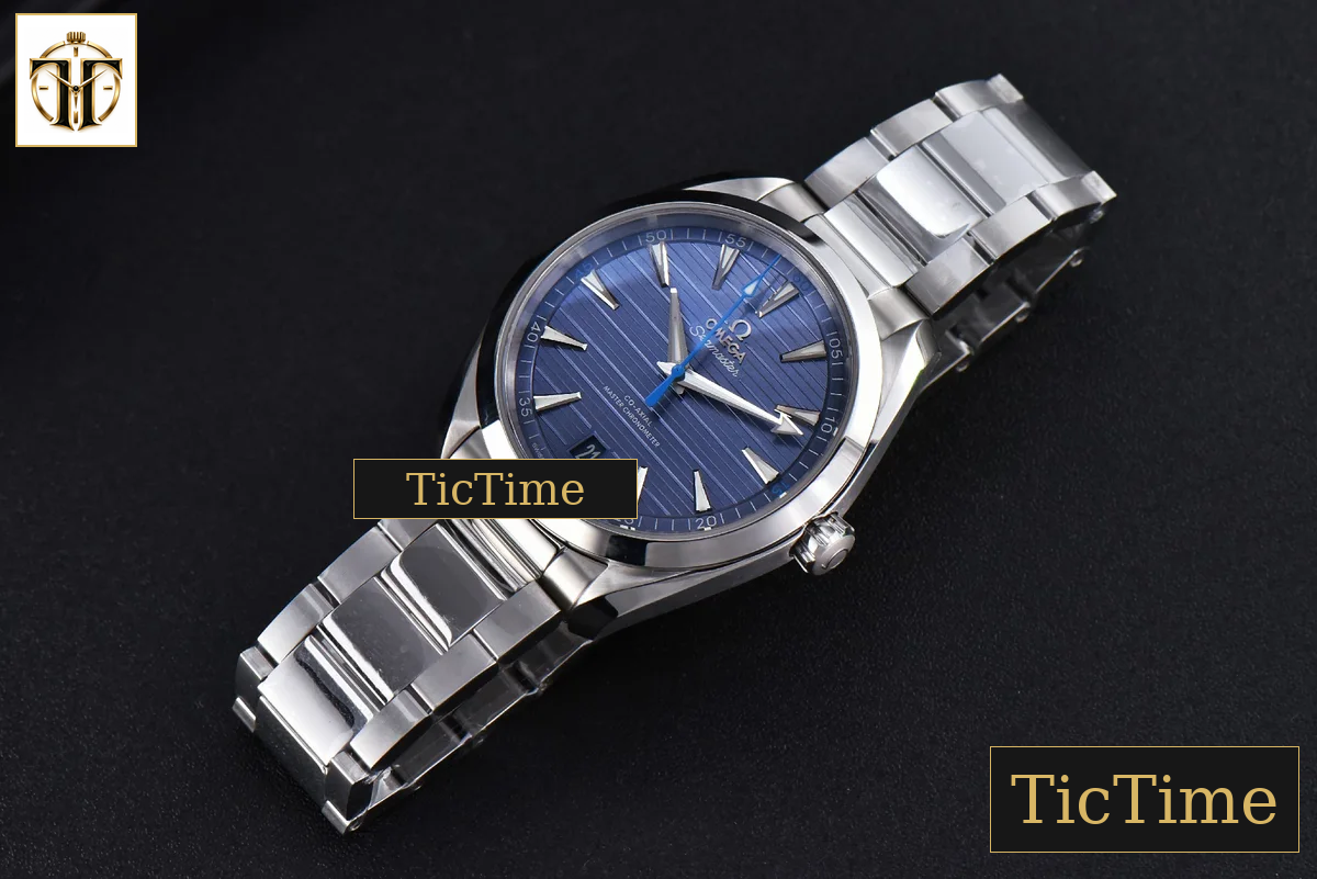 Aqua Terra 150M Light 41mm VSF Blue Dial Blue Hand Silver Markers SS Bracelet A8900 — foto 14