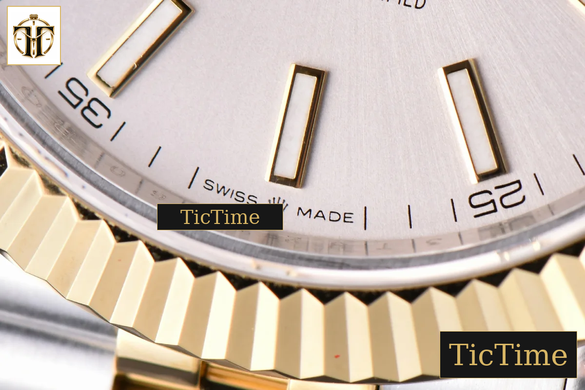 Datejust 41mm GMF YG/SS Silver Dial Stick Marker Fluted Bezel Jubille Bracelet VR3235 — foto 9
