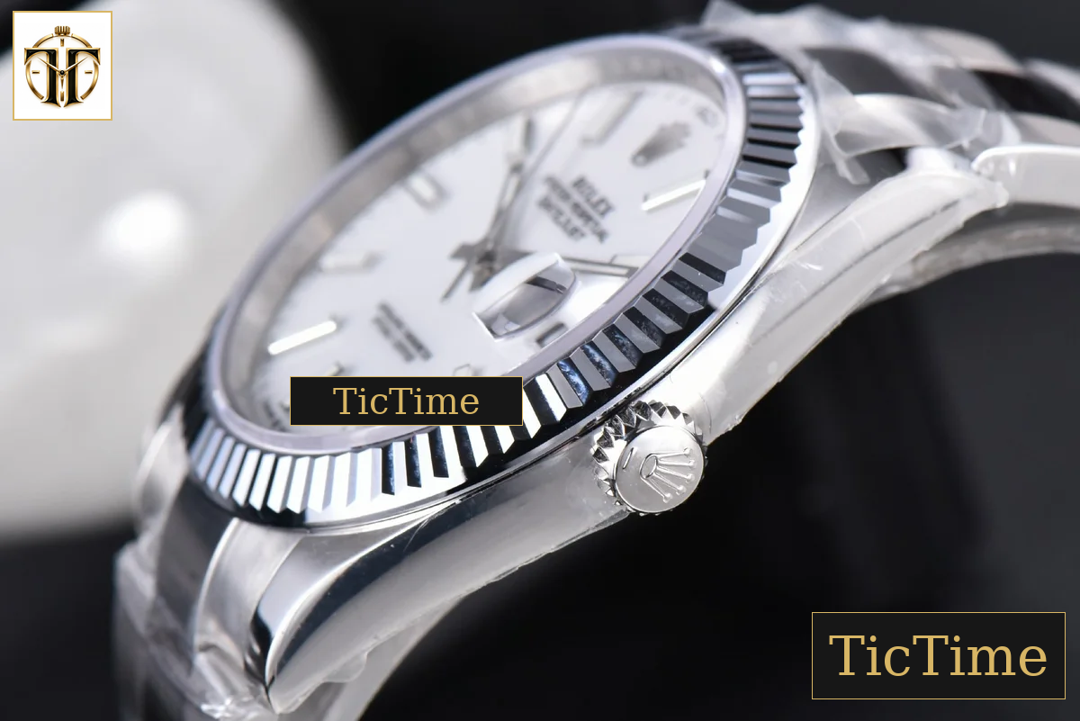 DateJust Fluted Bezel 126334 41mm VSF White Dial Oyster Bracelet VS3235 — foto 24