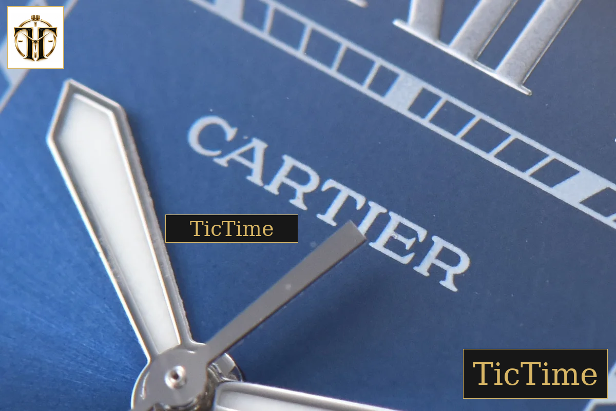 Santos de Cartier XL 40mm BVF Blue Dial SS Bracelet Miyota 9019 — foto 5