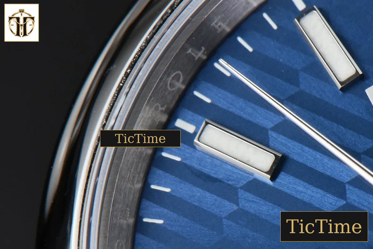 DateJust Smooth Bezel 36mm BPF Blue Motif Dial Jubilee Bracelet A2824 — foto 6
