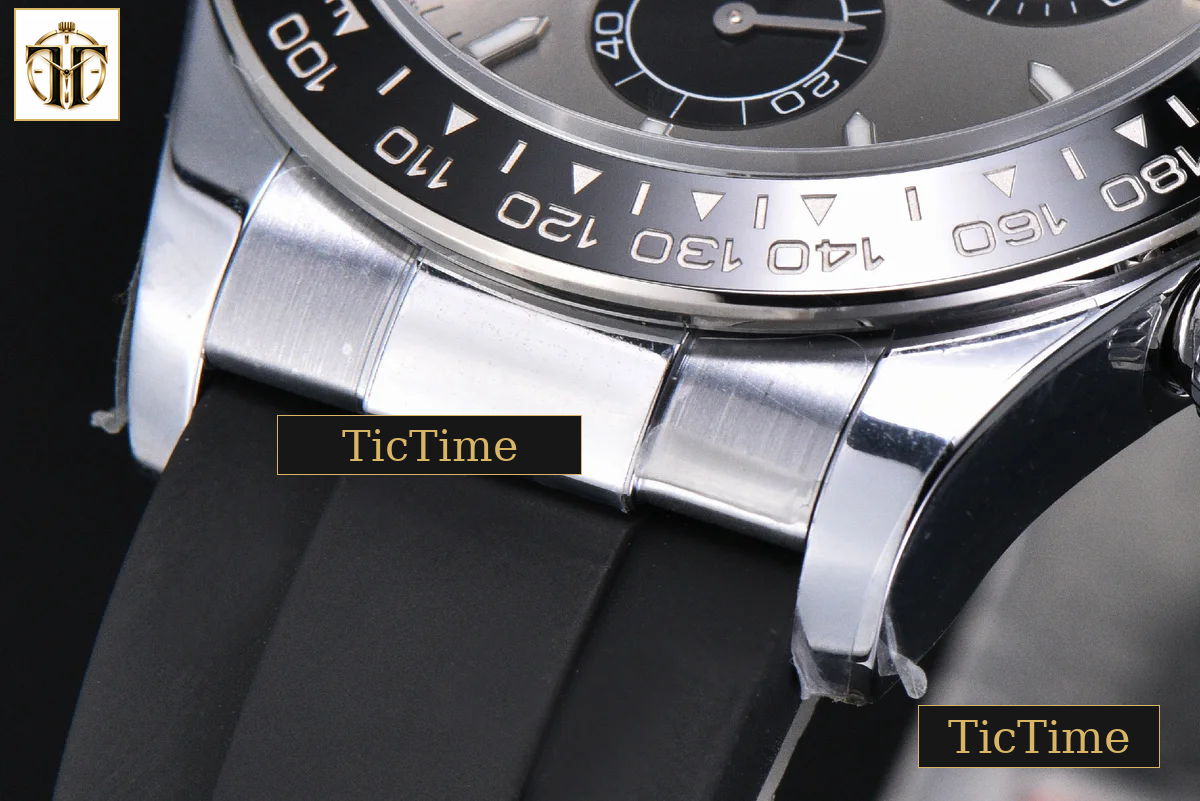 Daytona UFO 126519 40mm UF Gray Black Subdial Oysterflex Strap (Free Sprung) UF4131 — foto 11