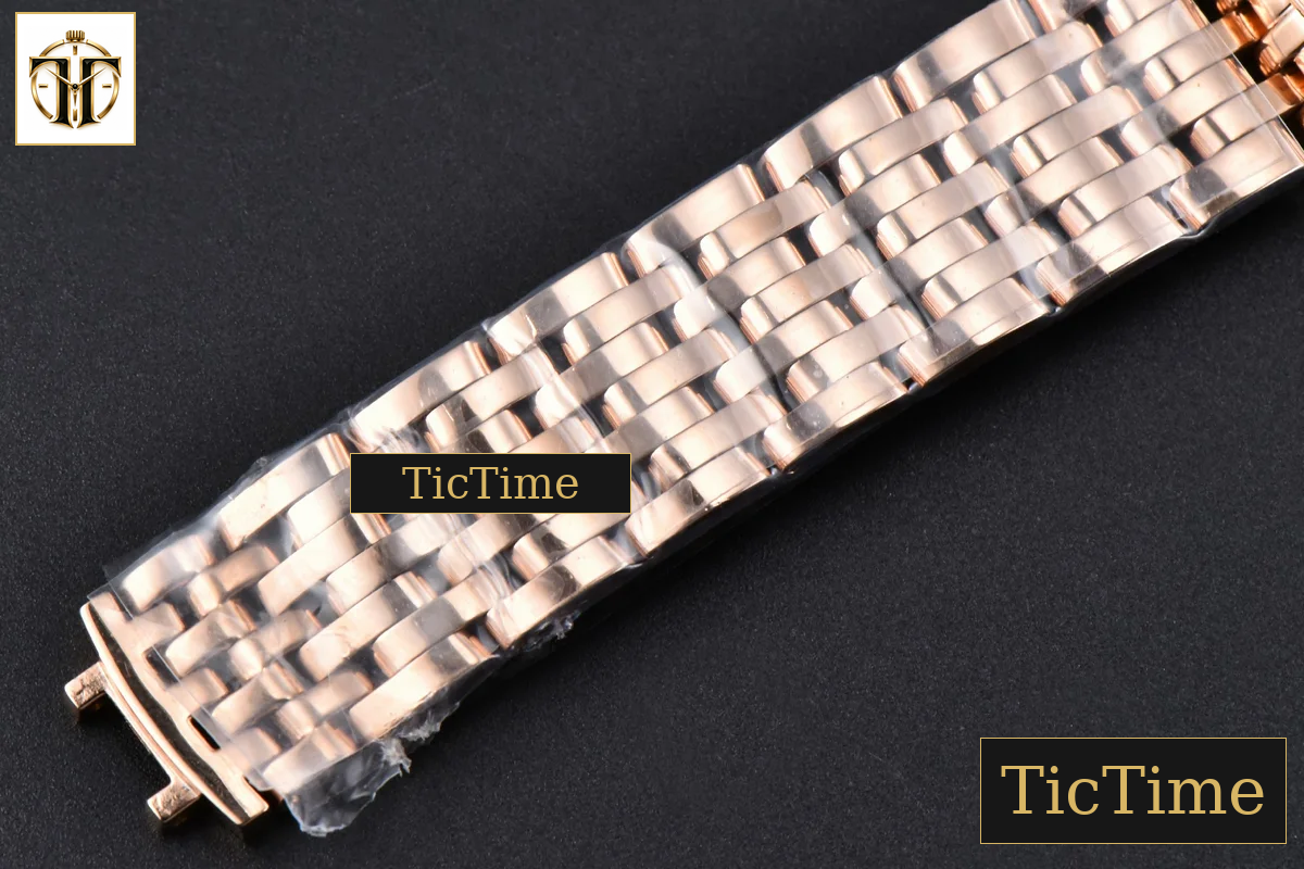 De Ville Ladies Prestige 34mm VSF White Diamond Bezel Purple Dial Diamond Roman Marker RG Bracelet A8800 — foto 26