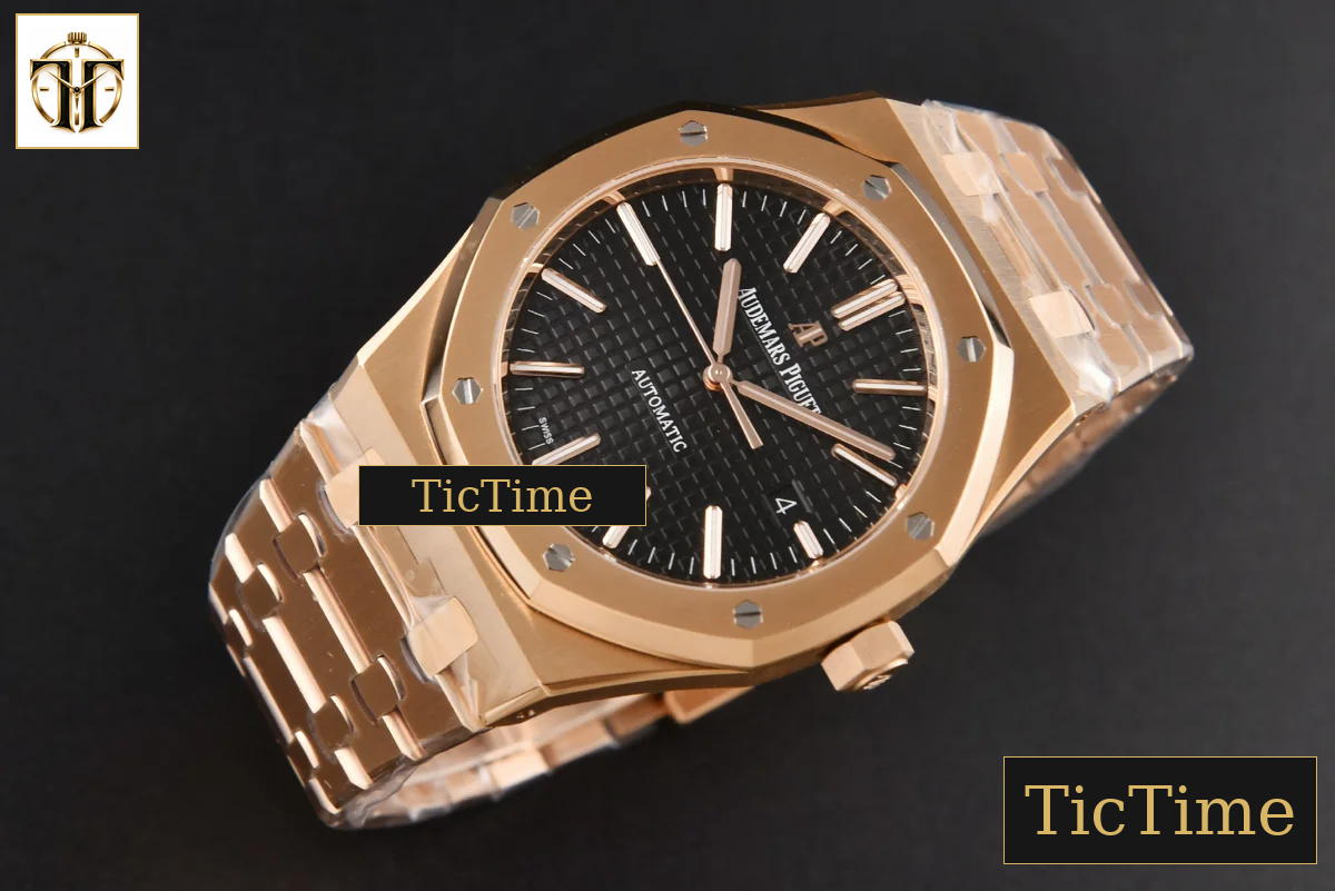 Royal Oak 15400 41mm ZF RG Black Textured Dial RG Bracelet SA3120 — foto 13