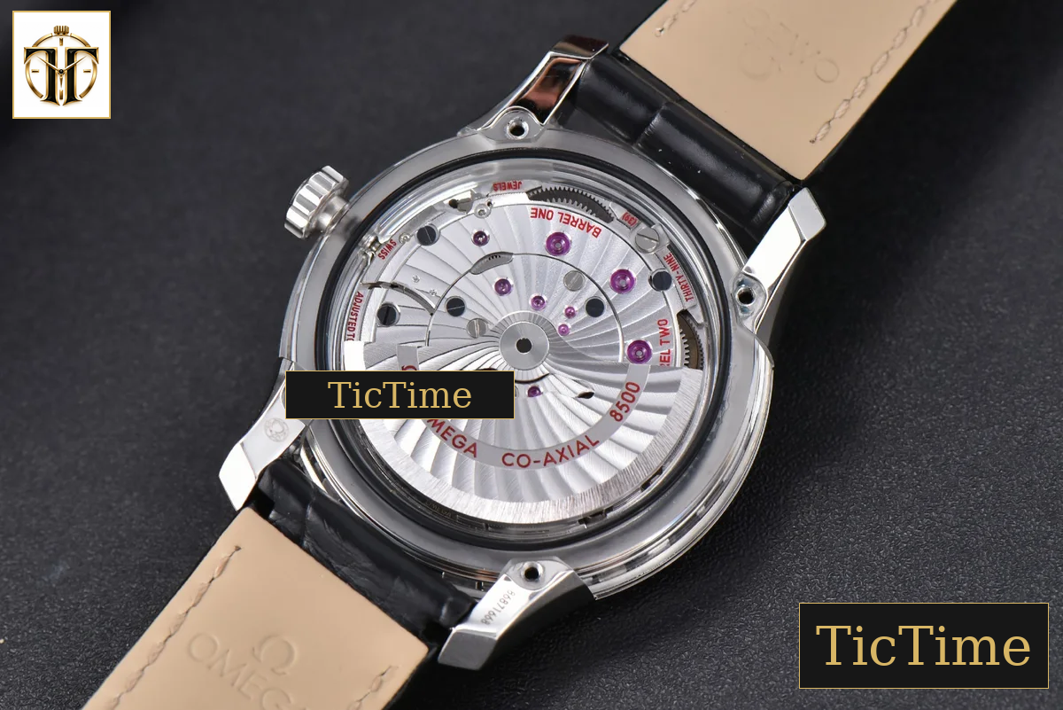 De Ville Hour Vision 41mm VSF White/Silver Dial Black Croco Strap A8500 — foto 21