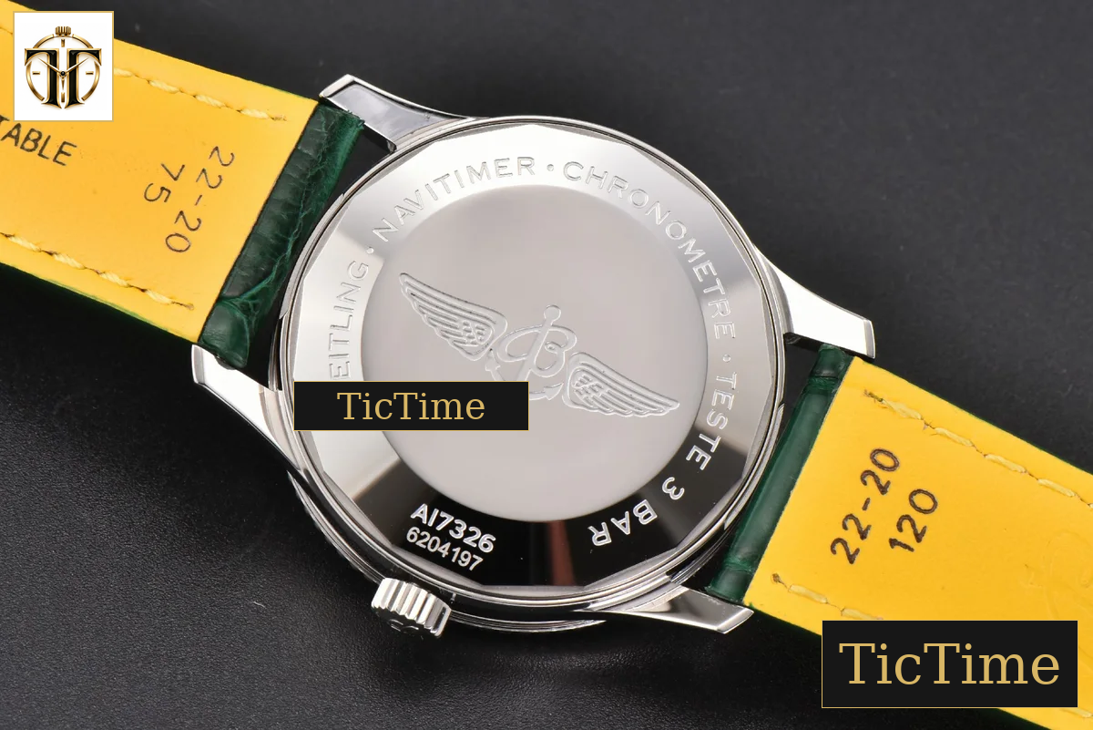 Navitimer 41mm TF Green Dial Green Leather Strap 2824 — foto 16