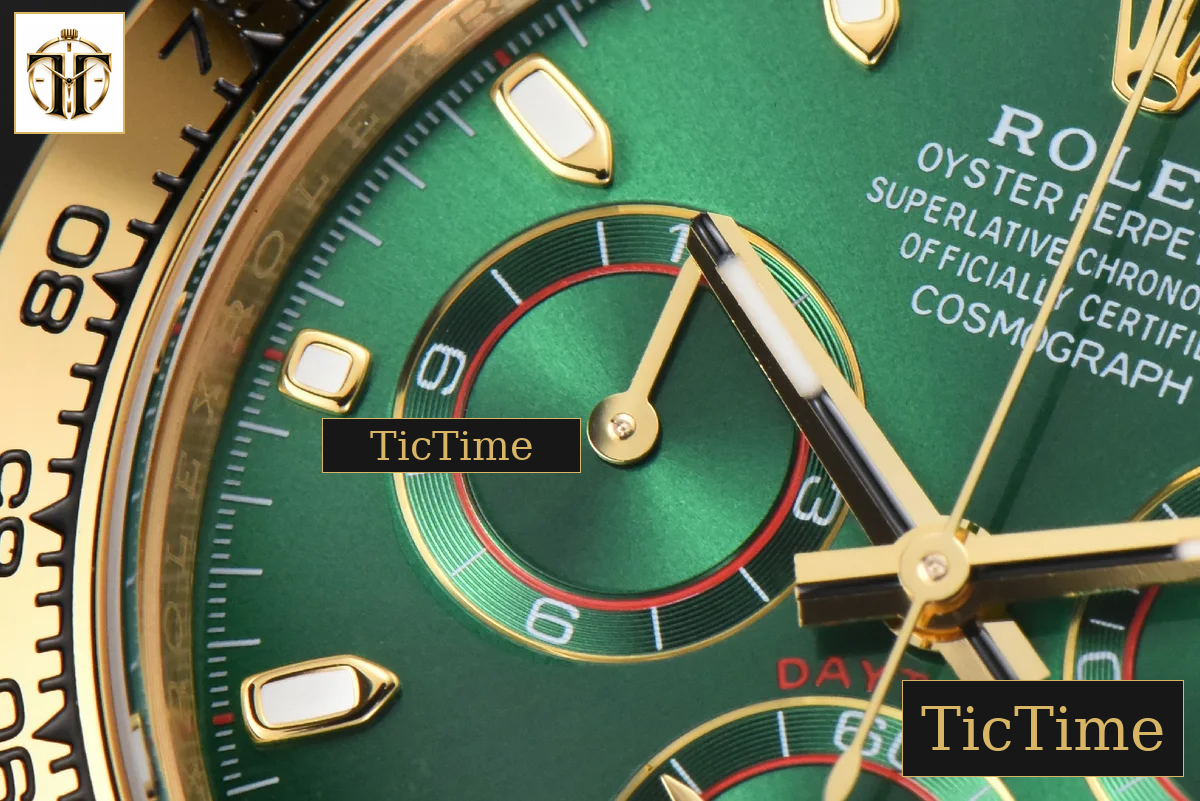 Daytona 116508 40mm BTF YG Green Dial YG Bracelet SA4130 — foto 6