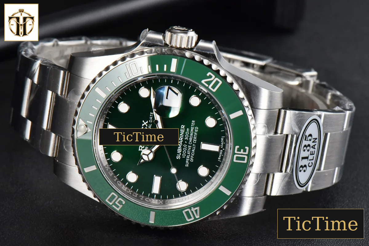 Submariner LV 116610 40mm Clean Factory Green Ceramic Green Dial SS Bracelet VS3135 — foto 16