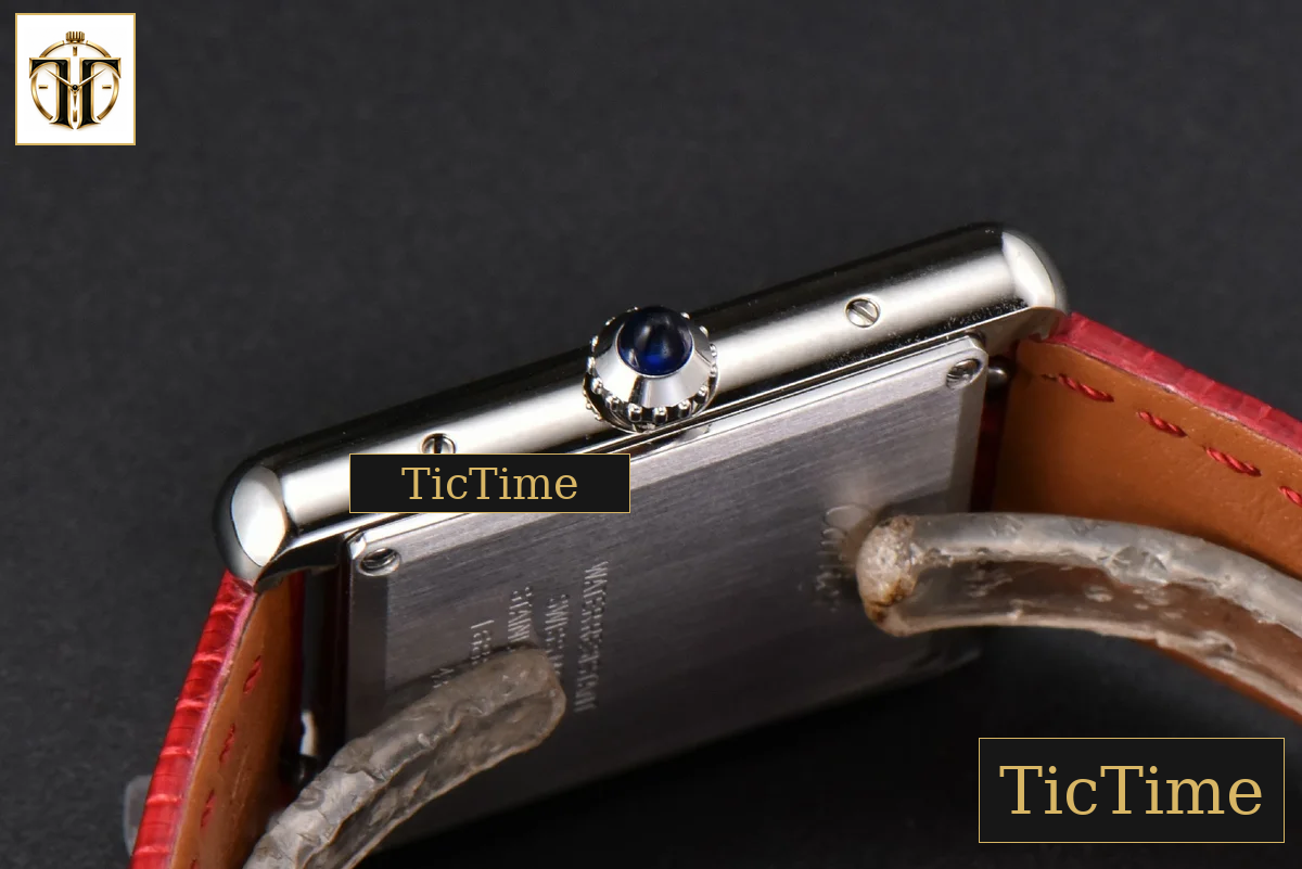 Tank Must Large 33.7×25.5mm K11F Red Dial Red Corc Texture Leather Strap Quartz — foto 11