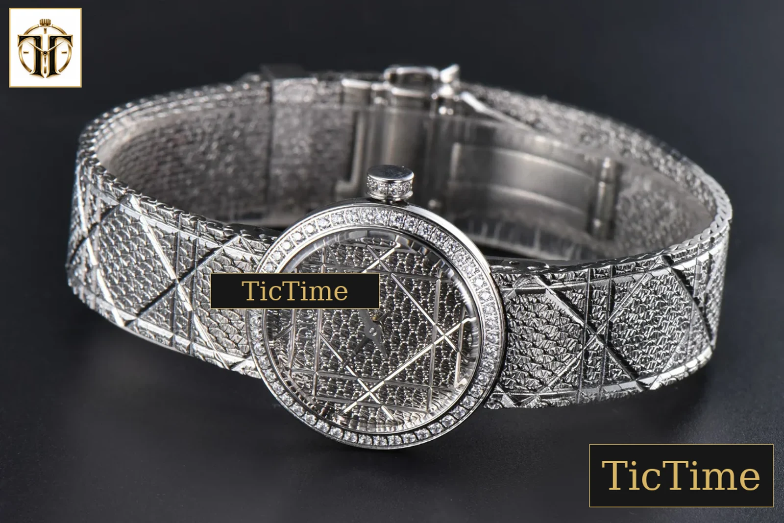 La D My Dior 25mm K11F Diamond Silver Dial Quartz — foto 9