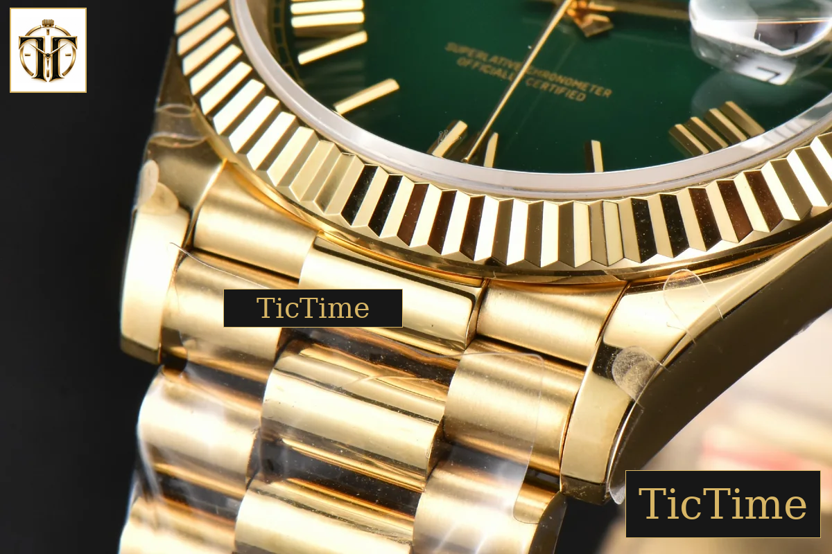 DayDate 904L 40mm BPF YG Green Dial YG Bracelet A2813 — foto 10