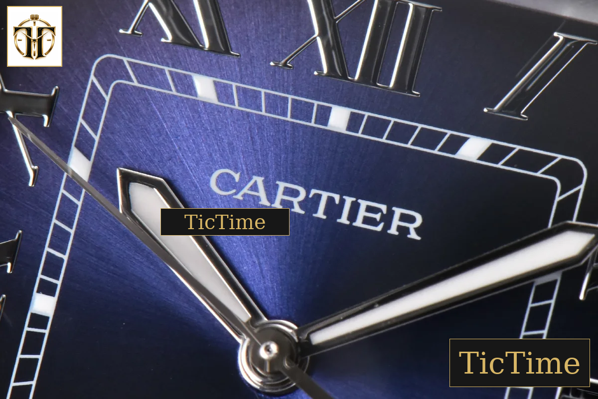 Santos Large 40mm GF Blue Dial Black Rubber Strap Miyota 9015 — foto 4