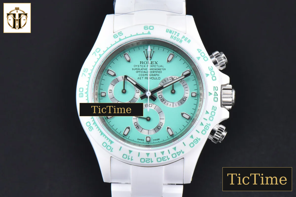 Daytona AETF White Ceramic Tiffany Dial Ceramic Bracelet V2 SA4130 — foto 18