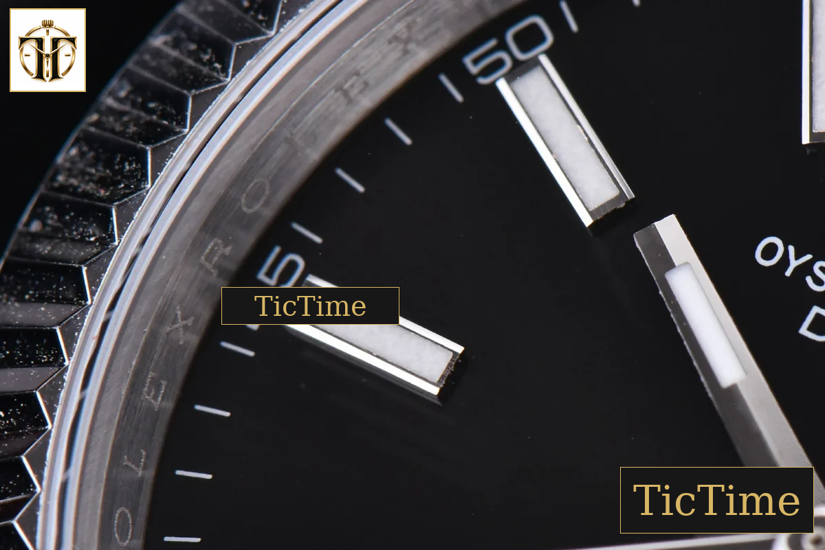 Datejust 41mm GMF SS Black Dial Lume Marker Fluted Bezel Jubille Bracelet VR3235 — foto 7