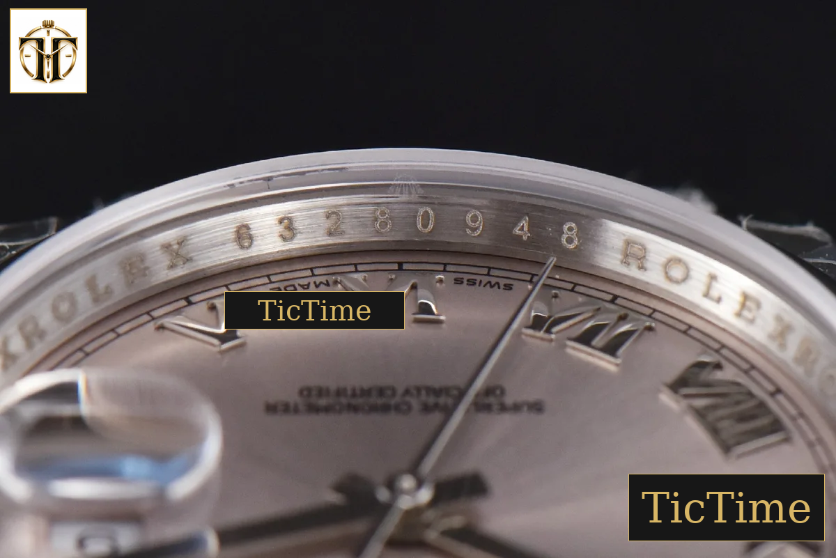 DateJust 36mm GMF SS Smooth Bezel Silver Dial Roma Marker Oyster Bracelet VR3235 — foto 11