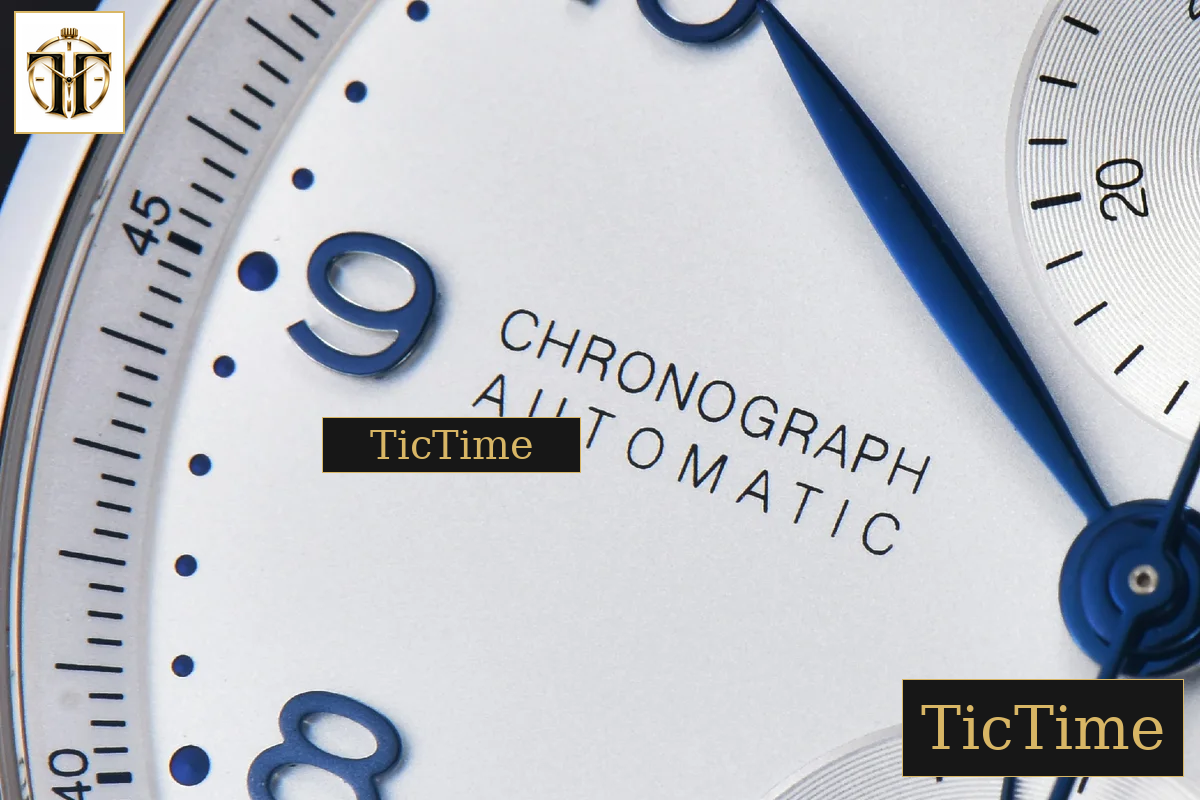 Portuguese Chrono IW371617 ZF White Dial Blue Markers Visible Case SS Bracelet A7750 — foto 7