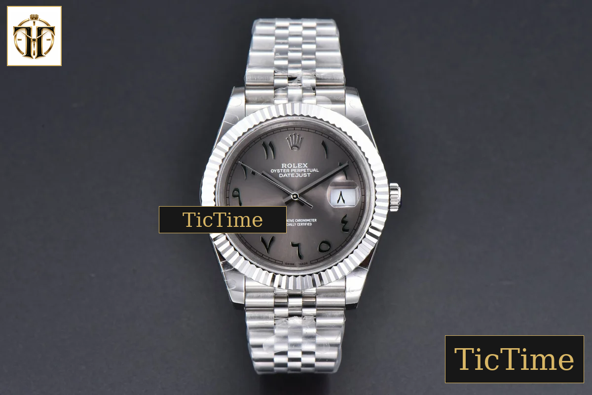 DateJust 126334 41mm BPF Gray Arabic Dial Jubilee Bracelet A2824 — foto 3