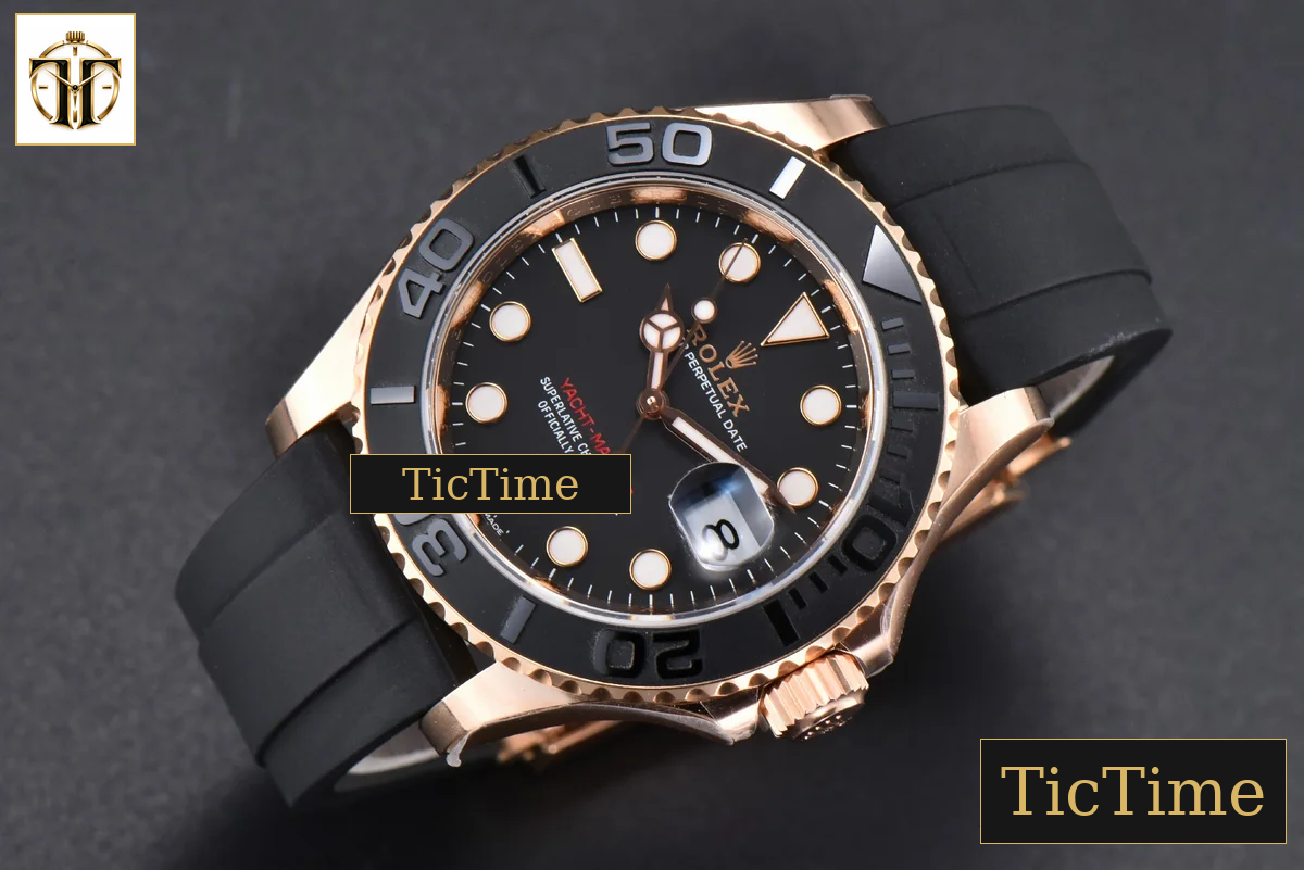 Yacht-Master 126622 40mm ARF RG Black Ceramic Bezel Oysterflex Strap VR3235 — foto 4