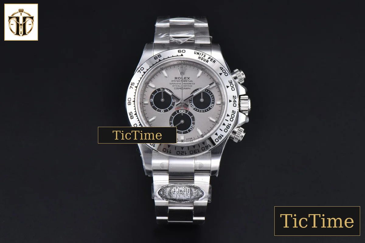 Daytona 126509 40mm Clean Factory Grey Black Subdial Lume Marker SS Bracelet DD4131 — foto 2
