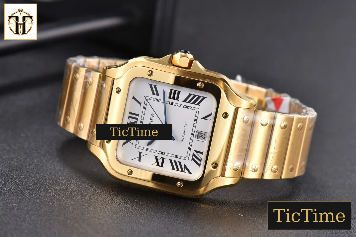 Santos de Cartier XL 40mm BVF YG White Dial YG Bracelet Miyota 9019 — foto 19