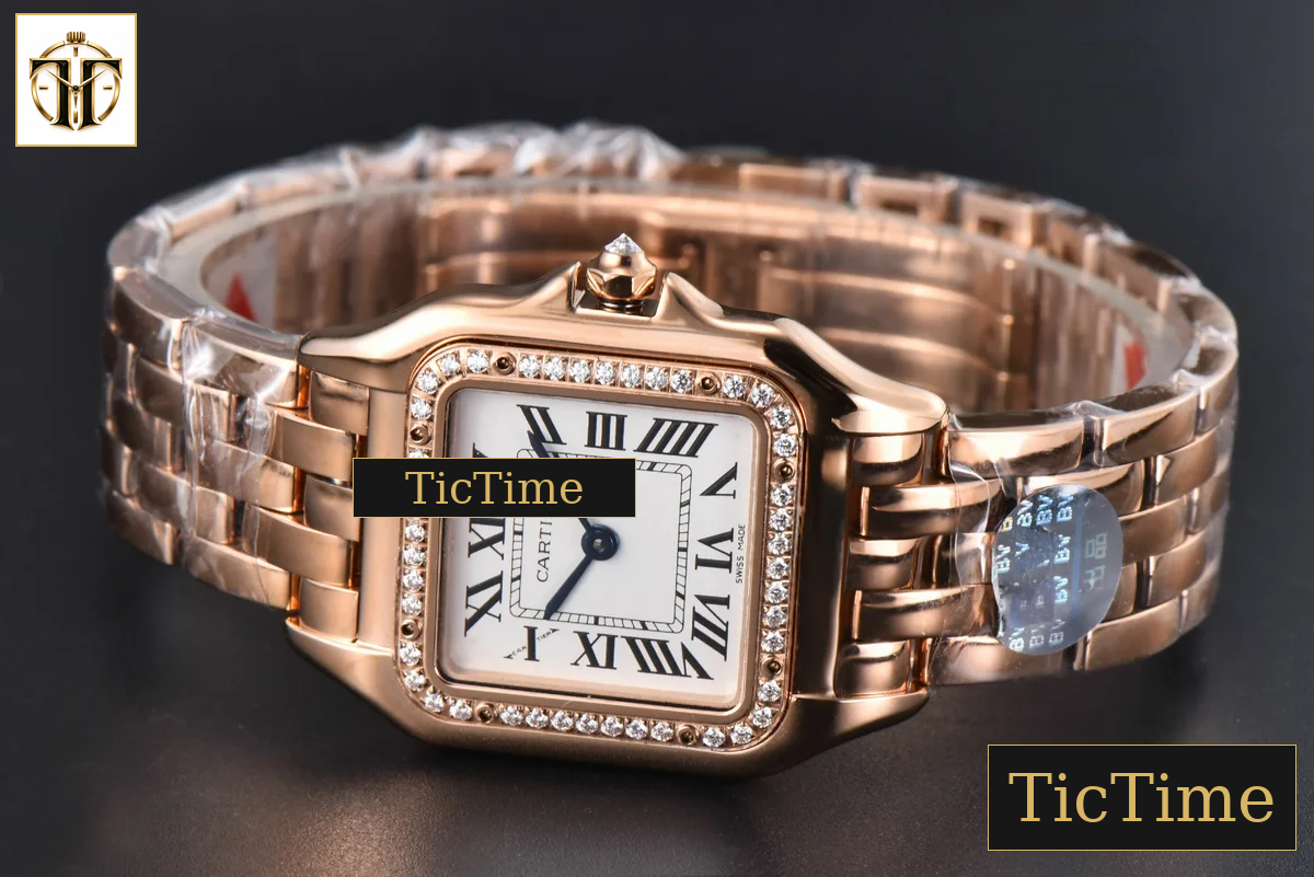 Panthère Secrete Ladies 27mm BVF RG White Dial Diamond Bezel RG Bracelet Ronda Quartz — foto 12