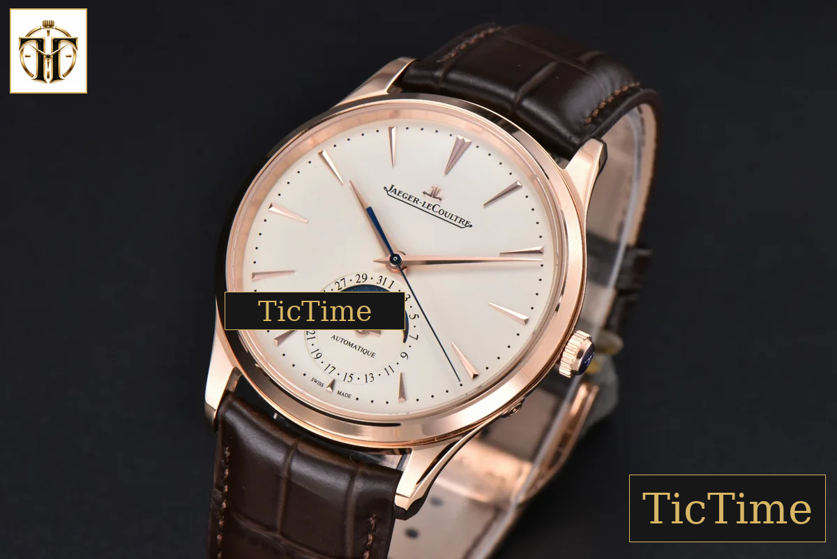 Master Ultra Thin Moonphase 1362520 39mm APSF RG White Dial Brown Leather Strap SA925 — foto 9