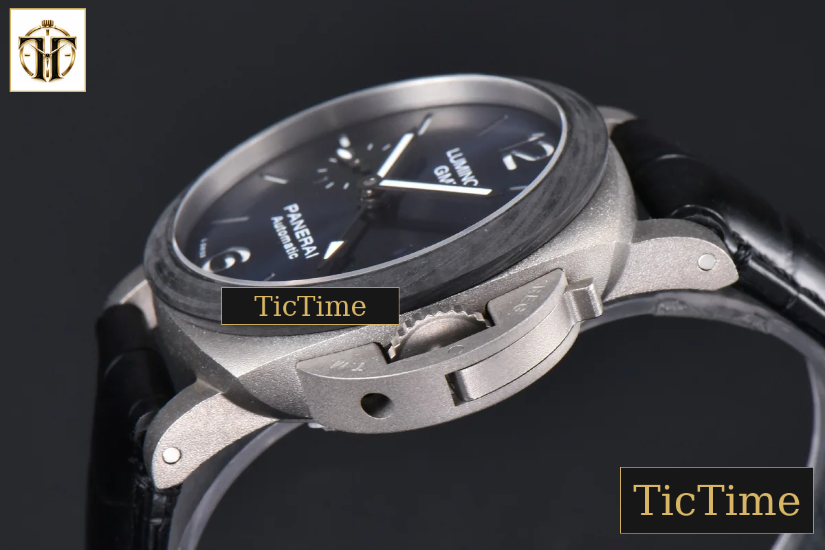 Luminor GMT PAM1279 42mm VSF Titanium Blue Dial Dark Blue Leather Strap P9011 — foto 10