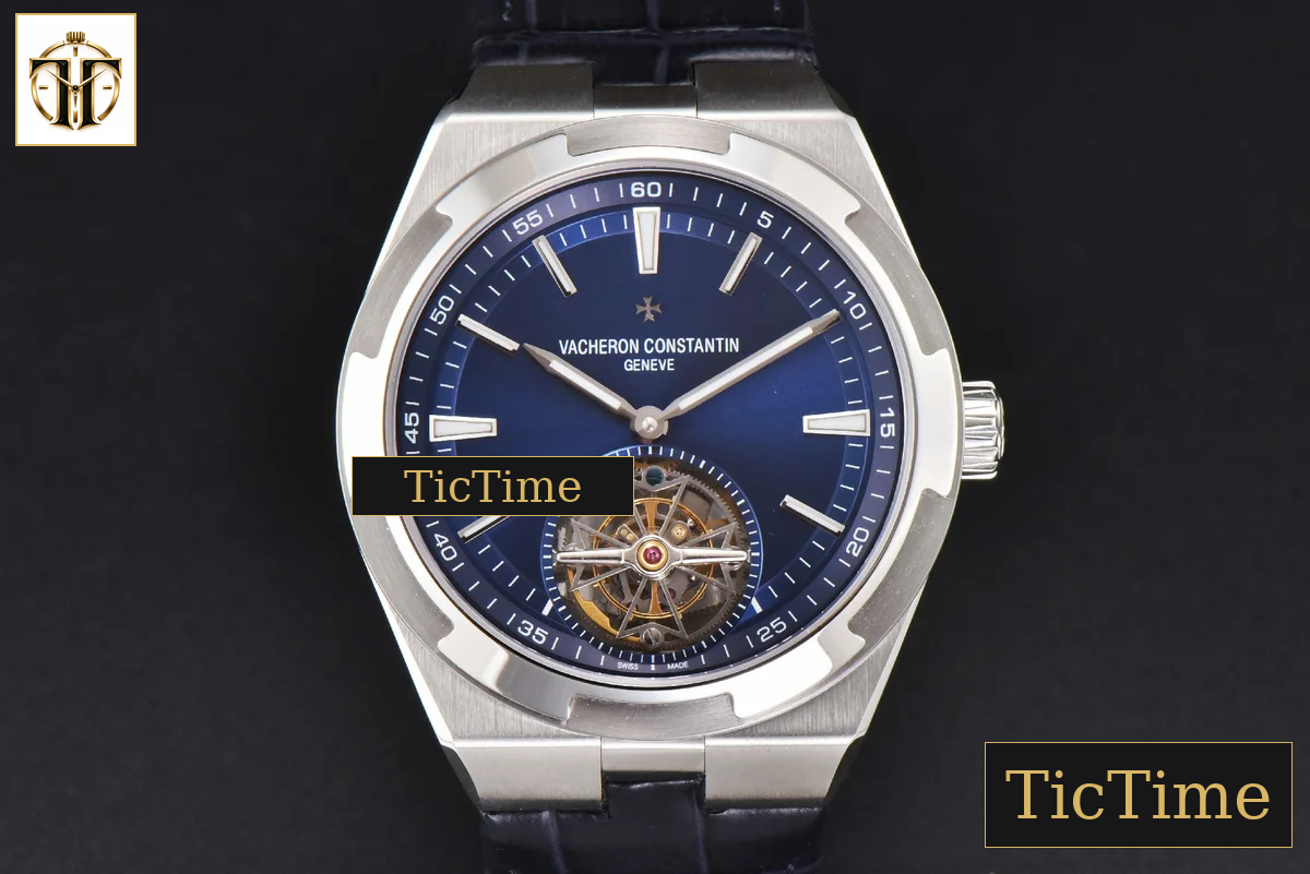 Overseas Tourbillon 6000V 42.5mm BBRF Blue Dial Blue Leather Strap Tourb — foto 2
