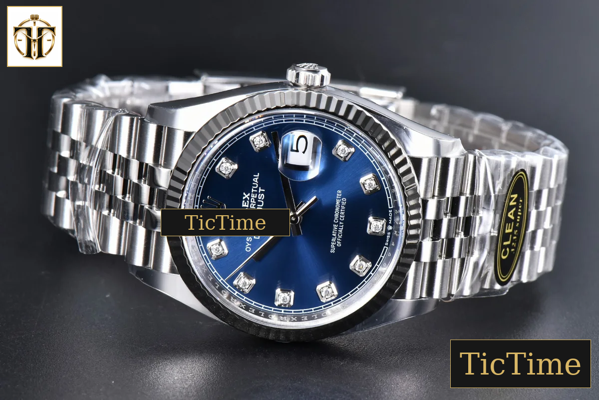 DateJust 126234 36mm Clean Factory Blue Dial Diamond Marker Jubilee Bracelet VR3235 — foto 5