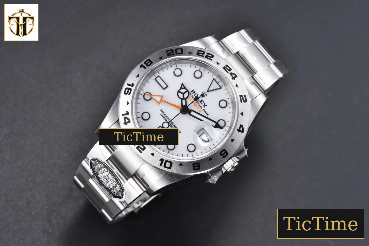 Explorer II 904L 226570 42mm Clean Factory White Dial SS Bracelet CHS DD3285 — foto 3