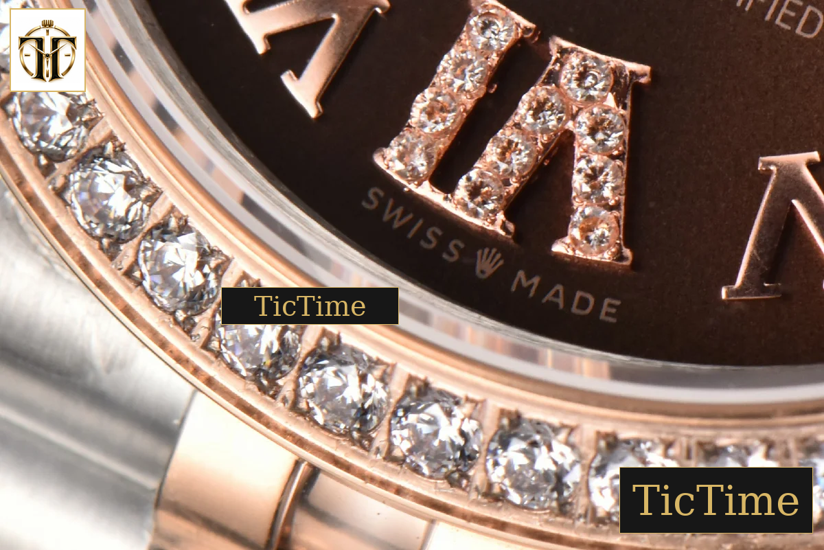DateJust Ladies 904L 31mm WF RG/SS Diamond Brown Dial Diamond Roma Marker Jubilee Bracelet A2671 — foto 9