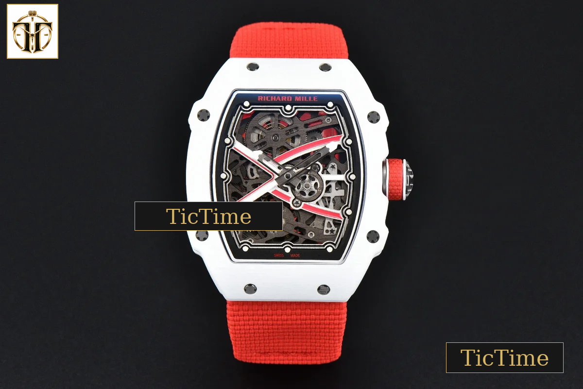 RM67-02 ZF White TPT Charles Leclerc Dial Red Nylon strap CRMA7 — foto 2