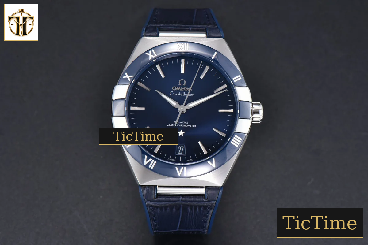 Constellation 41mm VSF Blue Ceramic Blue Dial Blue Gummy Strap A8900 — foto 3