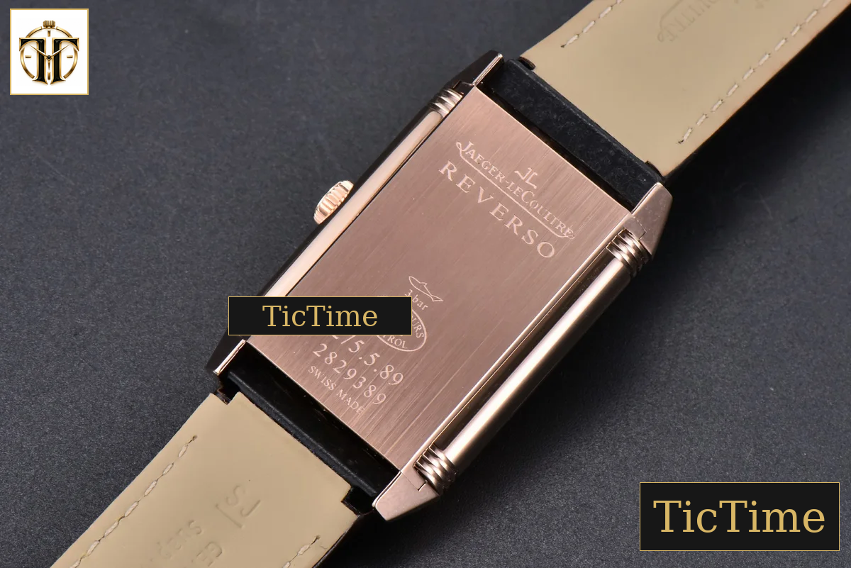 Master Reverso Tribute Small Seconds 30x47mm MGF RG White Dial Brown Leather Strap A854A — foto 15