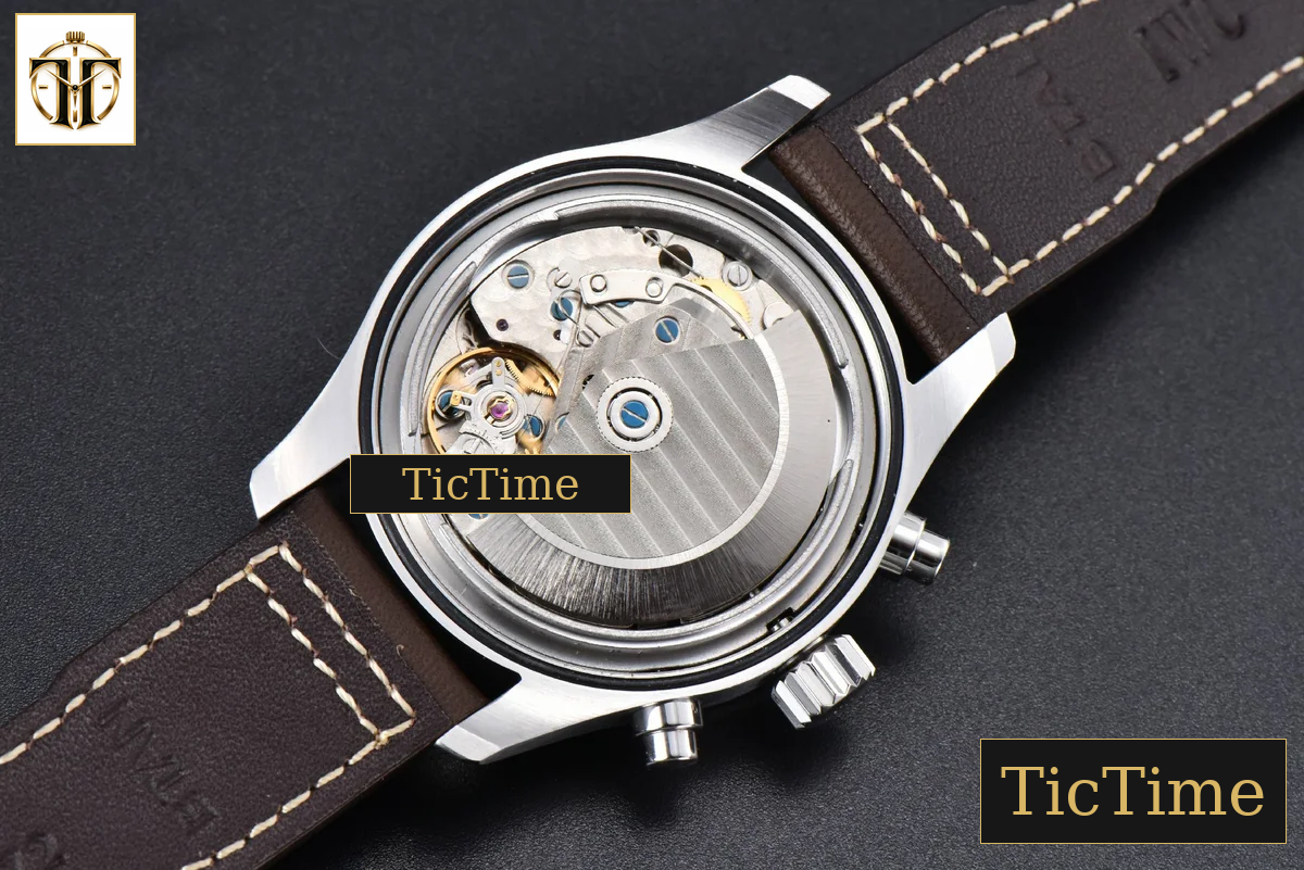 Pilot Chrono IW387903 41mm ZF Black Dial Brown Leather Strap A7750 — foto 18