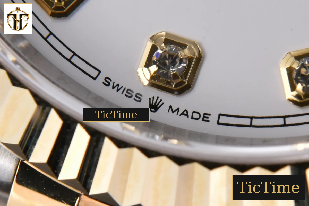 DateJust 904L 36mm GMF YG/SS Fluted Bezel White Dial Diamond Marker Jubilee Bracelet VR3235 — foto 8