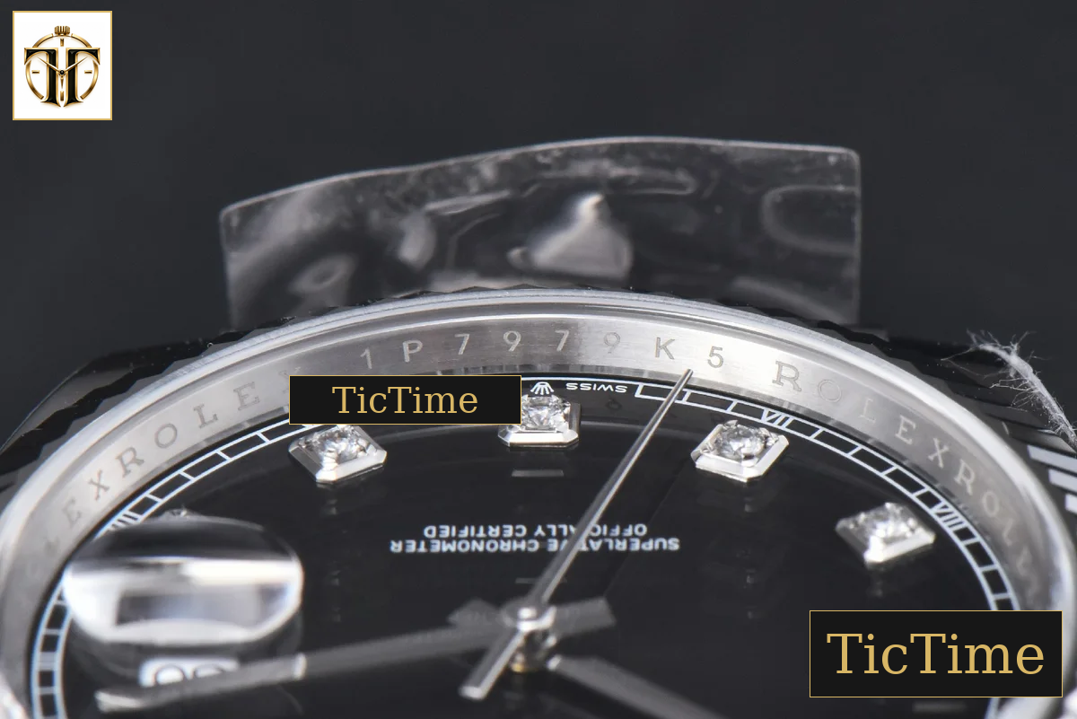 DateJust 904L 126334 41mm CF Black Dial Diamond Marker Jubilee Bracelet VR3235 — foto 14